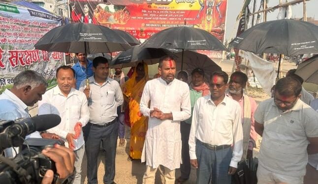 चुरे संरक्षण पद यात्राका अभियानतालाई गोलबजार नागरिक समाजले भब्य स्वागत